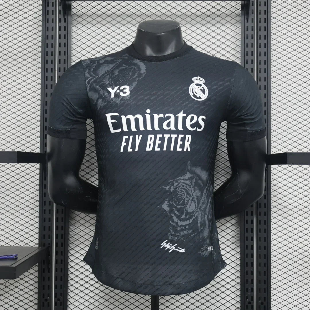 Camiseta Real Madrid foot Y3 negro 2024 2025