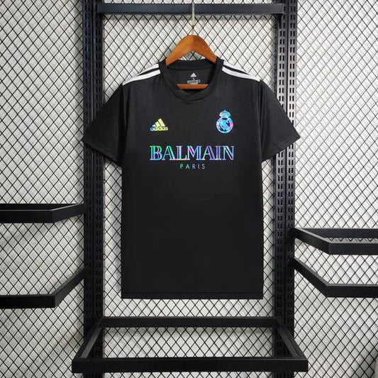 Camiseta Real Madrid foot Balmain Negro 2023 2024