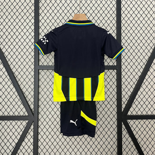 Kit Júnior Manchester City segunda equipación 2024-25