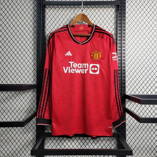 Camiseta Manchester United 2023 2024 Manga Larga