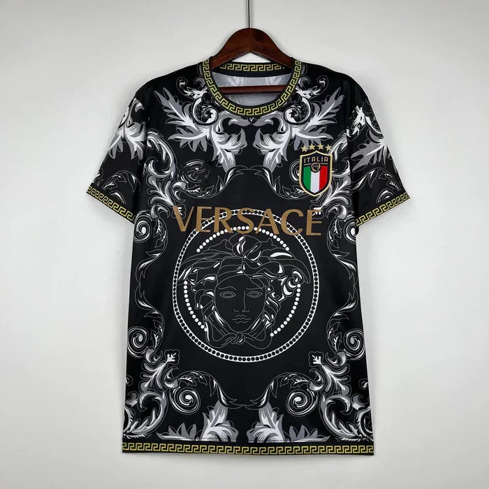 Camiseta Italia temporada 2023-2024 collab Versace negro
