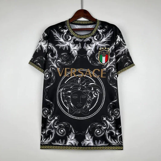 Camiseta Italia temporada 2023-2024 collab Versace negro