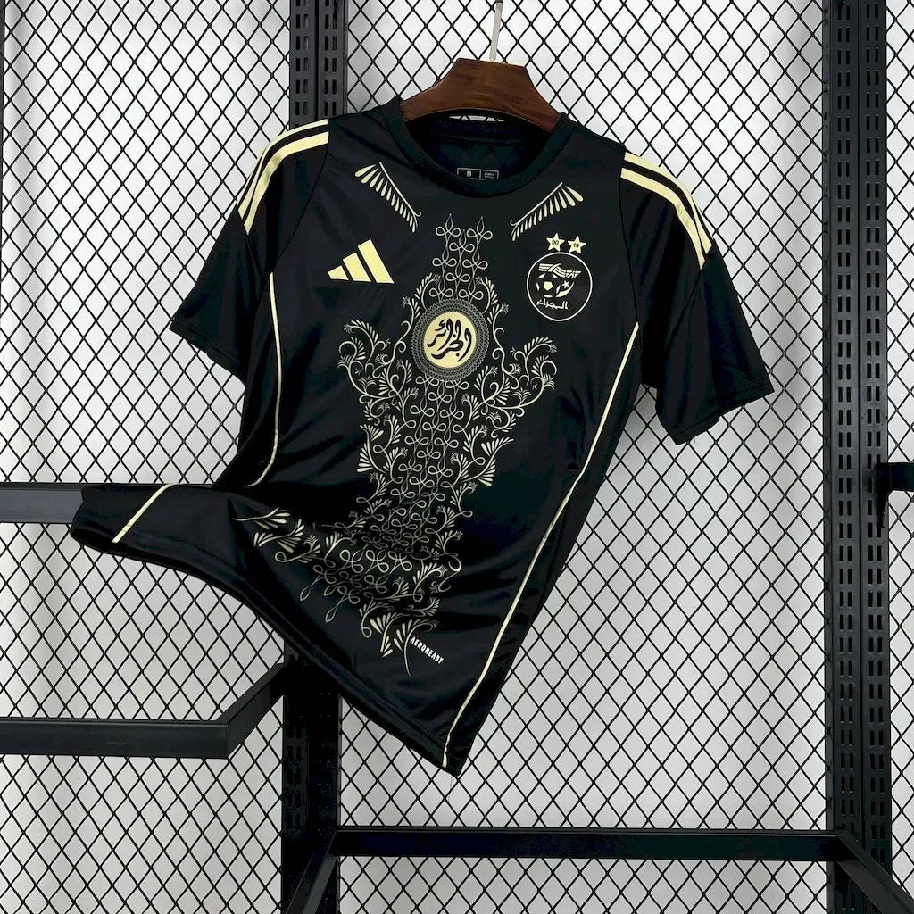 Camiseta Argelia negro 2025 2026