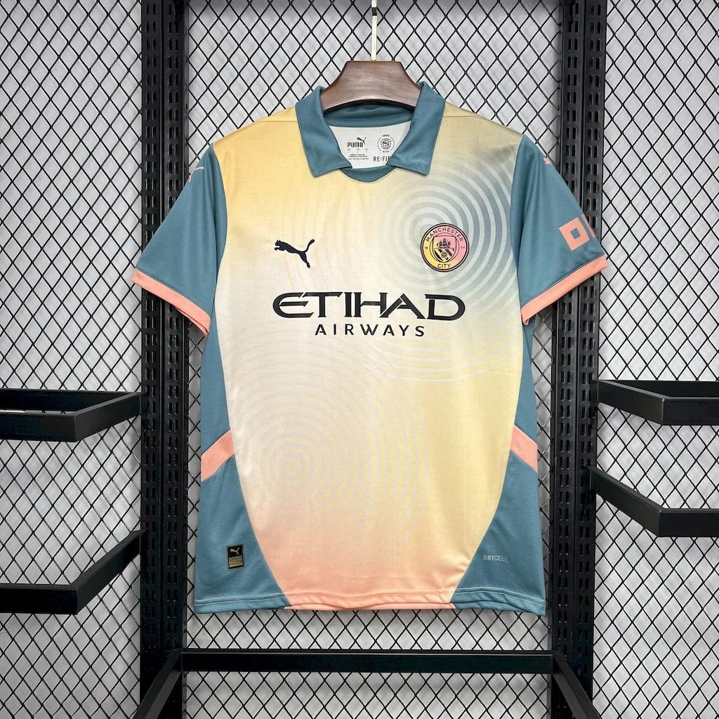 Camiseta Manchester City foot 2024 2025 Cuarta Equipación