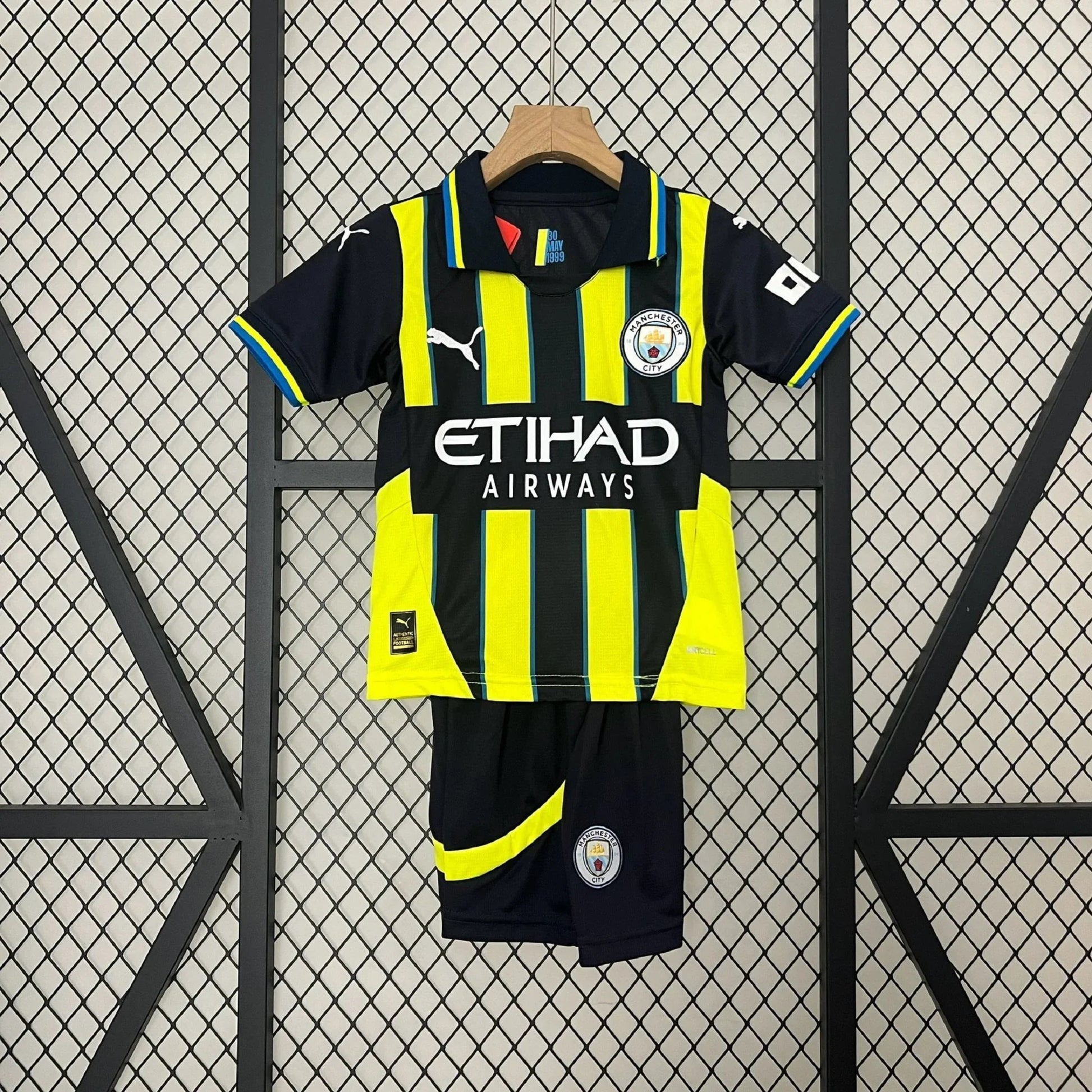Kit Júnior Manchester City segunda equipación 2024-25