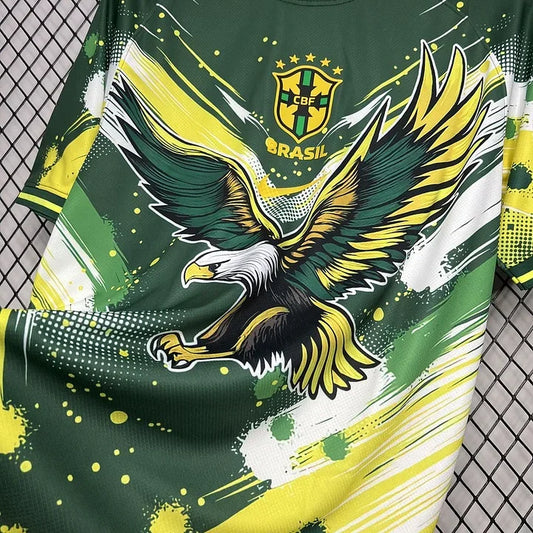 Camiseta Brasil Concepto Verde Amarillo Aigle 2024-25