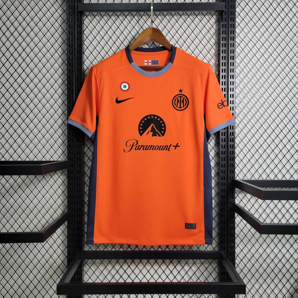 Camiseta Inter Milan  Foot Tercera Equipación Naranja 2023 2024