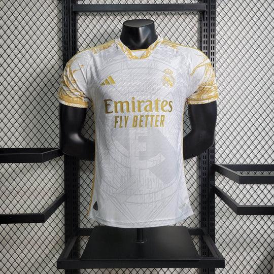 Camiseta Real Madrid temporada 2023-2024 edición limitada dorado