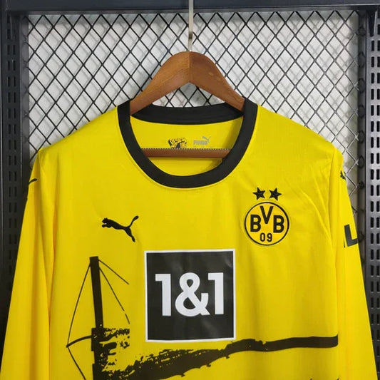 Camiseta Dortmund 2023 2024 Manga Larga