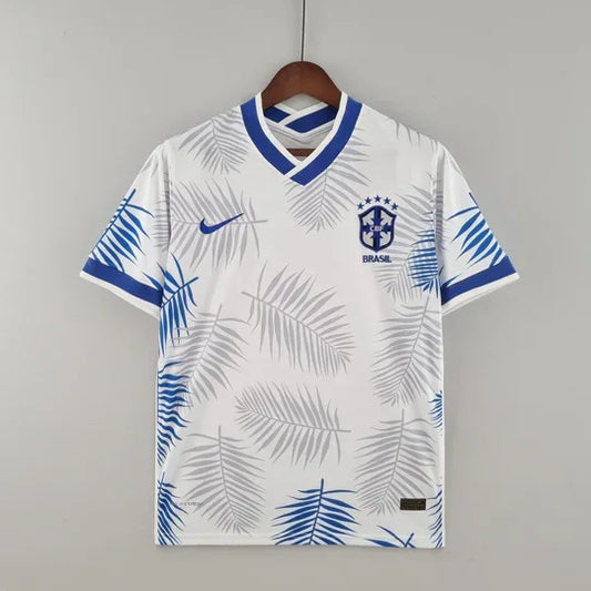 Camiseta Brasil temporada 2022 edición especial blanco et azul
