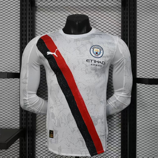 Camiseta Manchester City segunda equipación manga larga 2025-26