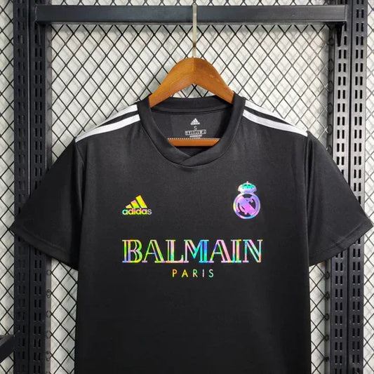 Camiseta Real Madrid foot Balmain Negro 2023 2024