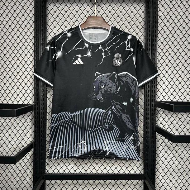 Camiseta Real Madrid Negro & Gris Pantera 2024/25