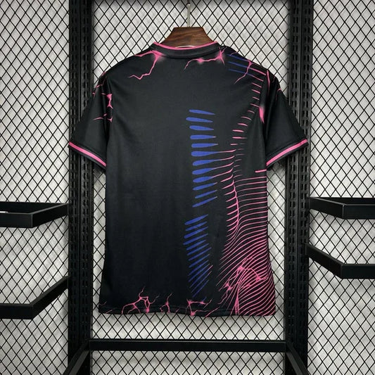 Camiseta Real Madrid Negro Rosa Pantera 2024/25