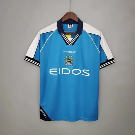 Manchester City Camiseta Retro 99/01