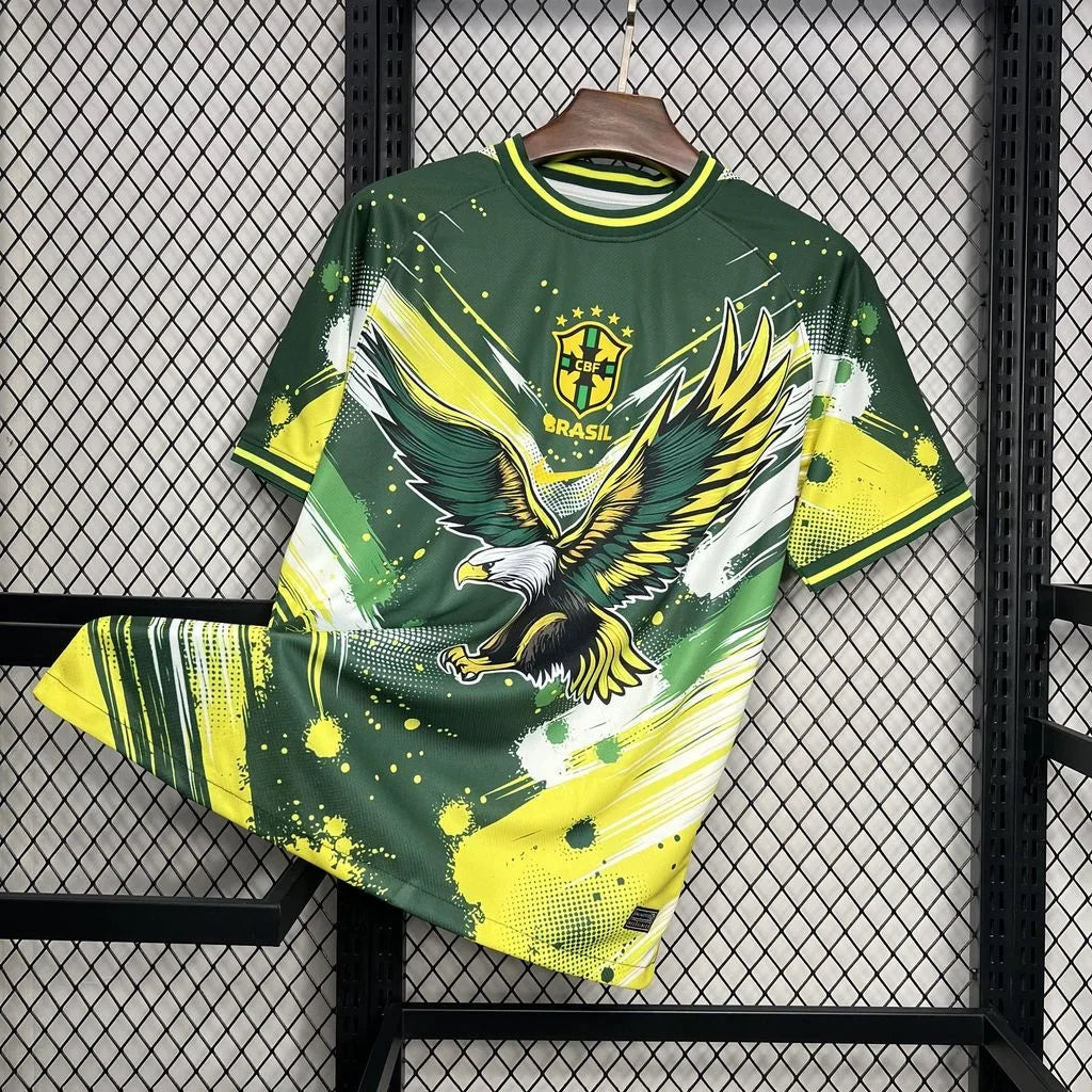 Camiseta Brasil Concepto Verde Amarillo Aigle 2024-25