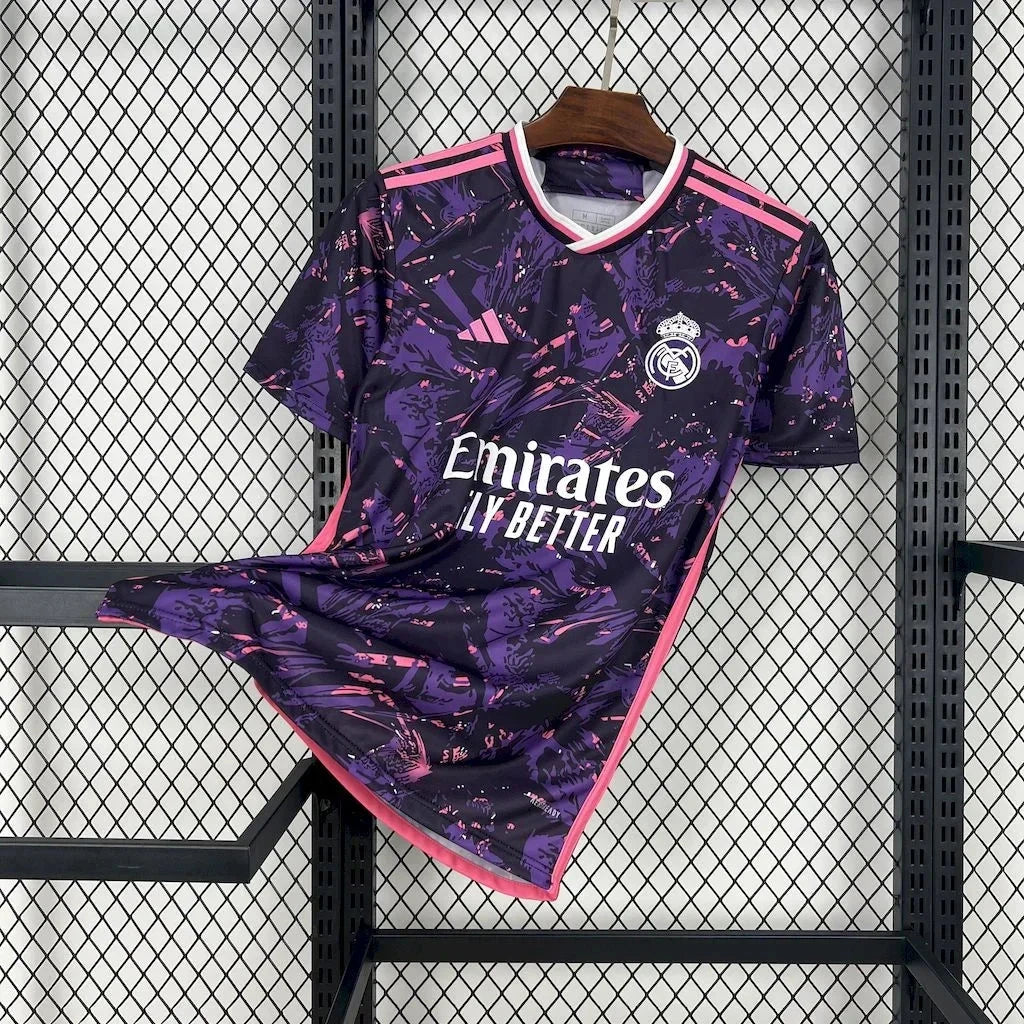 Camiseta Real Madrid foot concepto rosa 2024 2025
