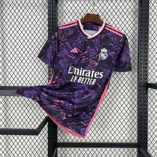Camiseta Real Madrid foot concepto rosa 2024 2025