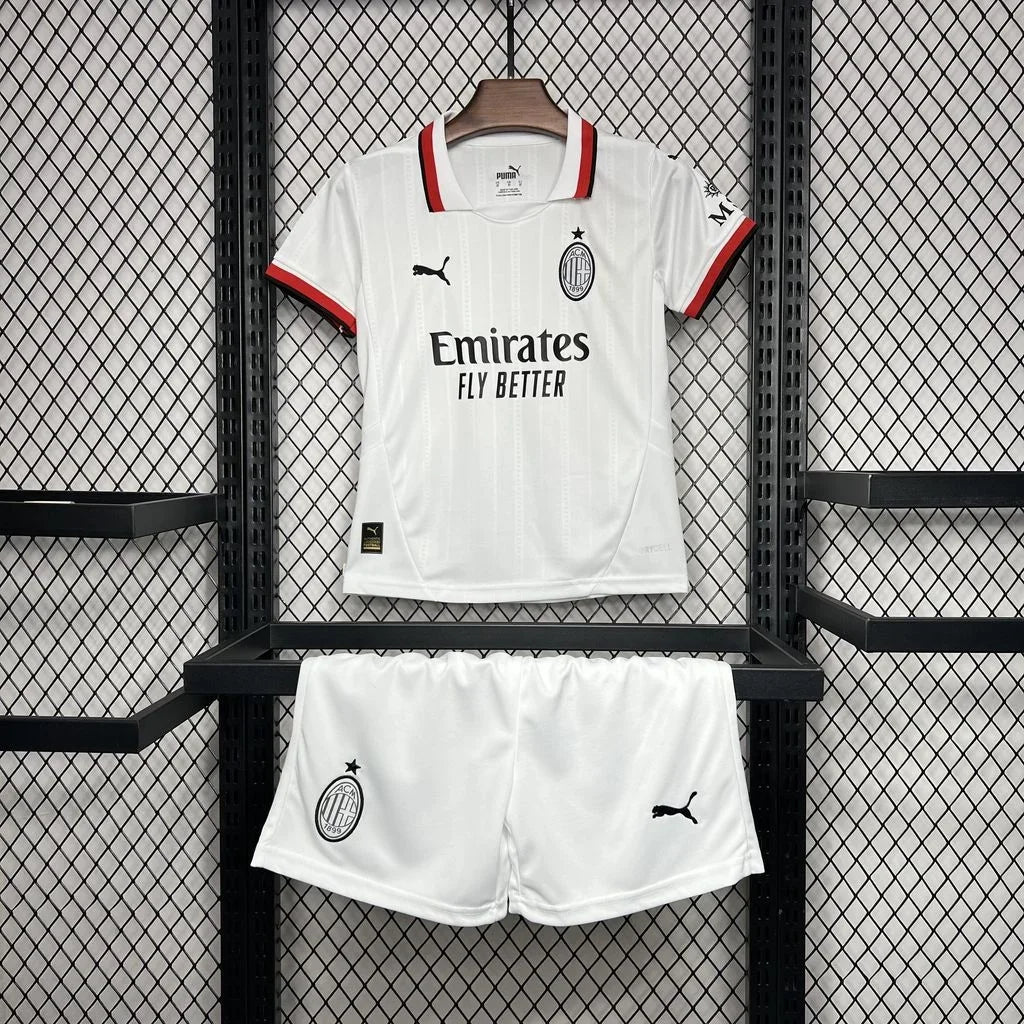 Kit Júnior AC Milan Segunda Equipación 2024 2025