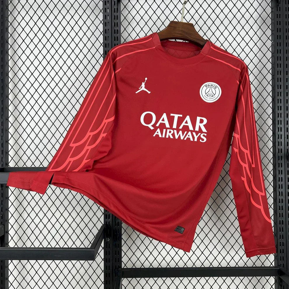 Camiseta Manche Longues PSG Rojo